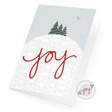 Joy Christmas Greeting Card © Jamie Umak
